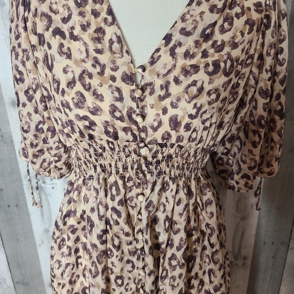 NEW 70/21 Small Animal Print Button Front Dress - Picture 3 of 10